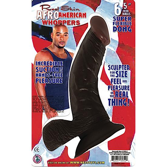 All American Whopper 6.5 Inches Dildo Brown