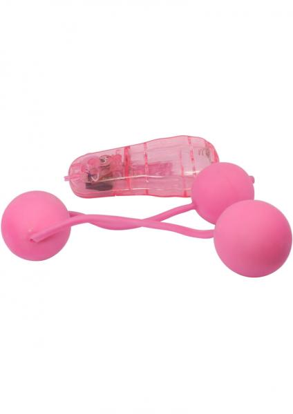 Real Skin Vibrating Ben Wa Balls Pink