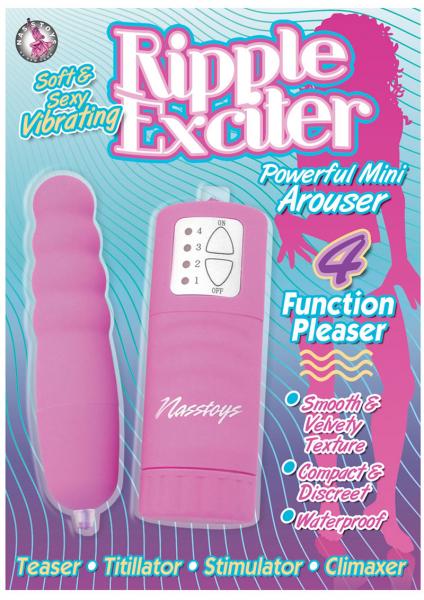 Ripple Exciter Vibrator Waterproof 5 Inch Fuchsia