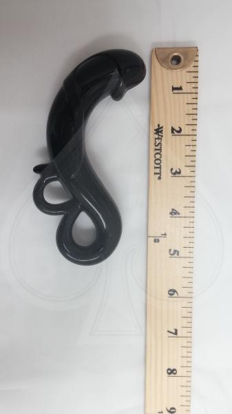 The Velvet Kiss Collection Little Dragon Silicone Dong Black