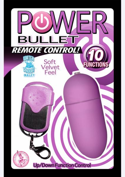 Power Bullet Vibrator With Remote Control Purple