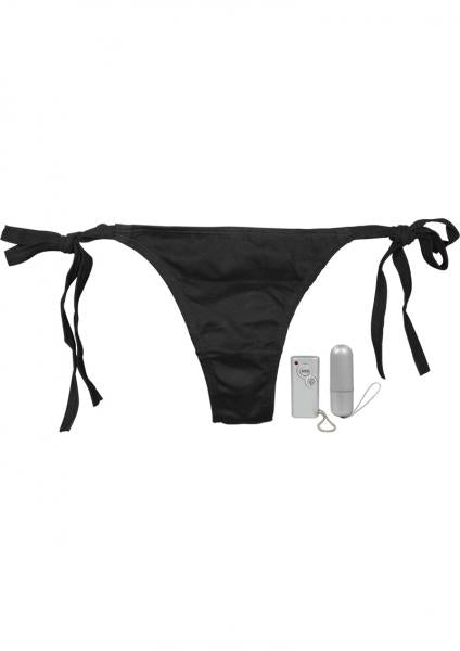 Vibro Panty Bikini 10 Function Remote Control Waterproof O/S Black