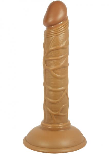 Real Skin Latin American Mini Whoppers Dong Brown 5 Inches