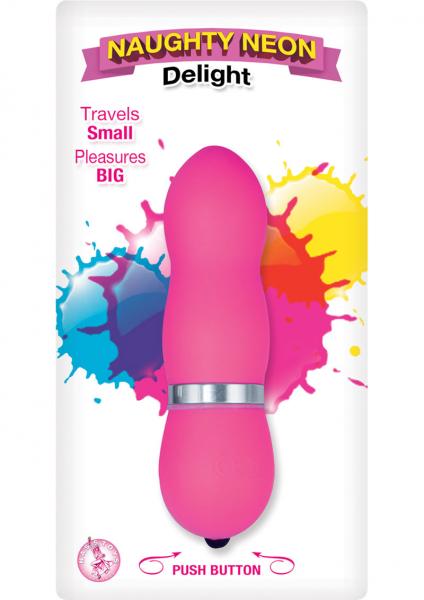 Naughty Neon Delight Vibrator Waterproof Pink