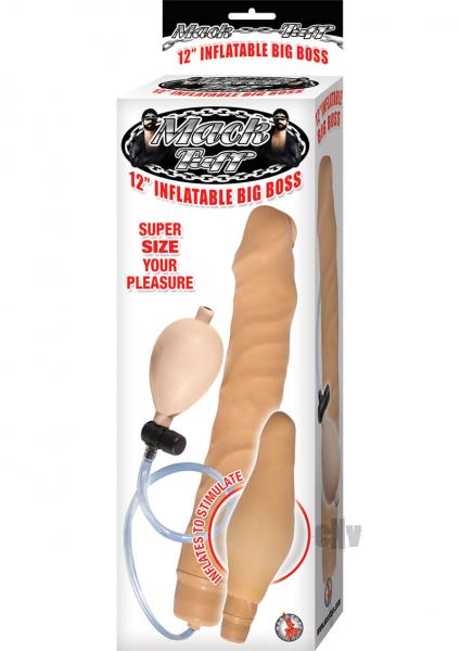 Mack Tuff 12 Inches Inflatable Big Boss Dildo Beige