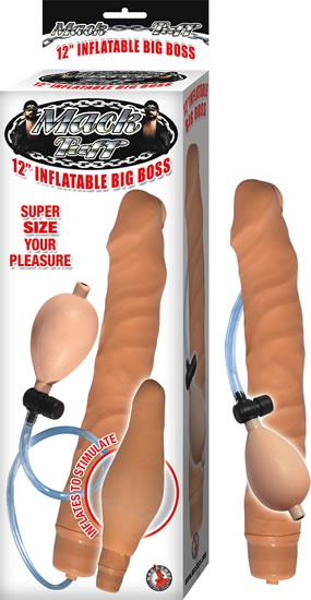 Mack Tuff 12 Inches Inflatable Big Boss Dildo Beige