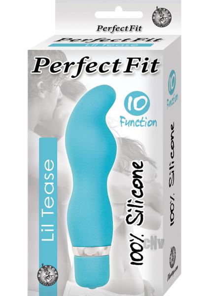 Perfect Fit Lil Tease Turquoise Blue Vibrator