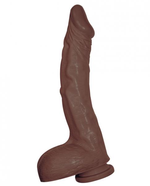All American Ultra Whoppers 11 Inches Curved Dong Brown