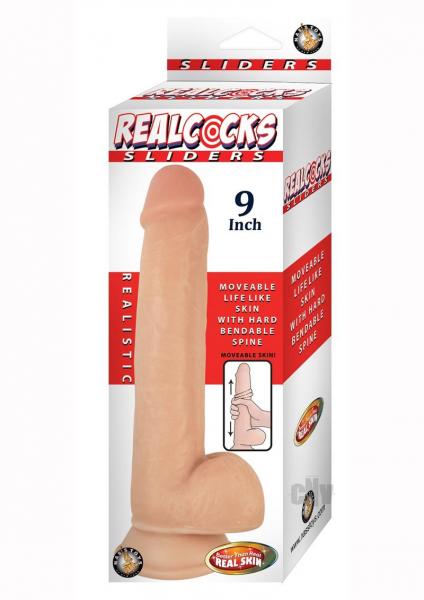 Realcocks Sliders 9 Inches Beige Dildo