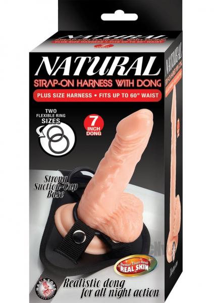 Natural Strap On Harness W/Dong 7