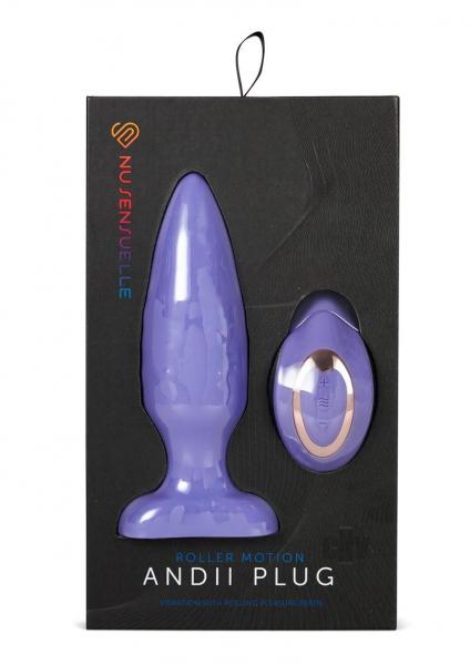 Sensuelle Andii Plug W/Roller Ult Viol