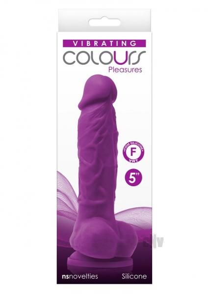 Colours Pleasures Dildo Vibe 5 Purple
