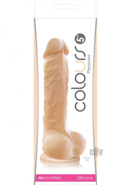 Colours Pleasures Silicone 5 Inches Dildo Beige
