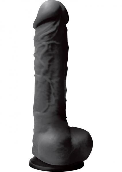 Colours Pleasures 8 Inches Silicone Dildo Black