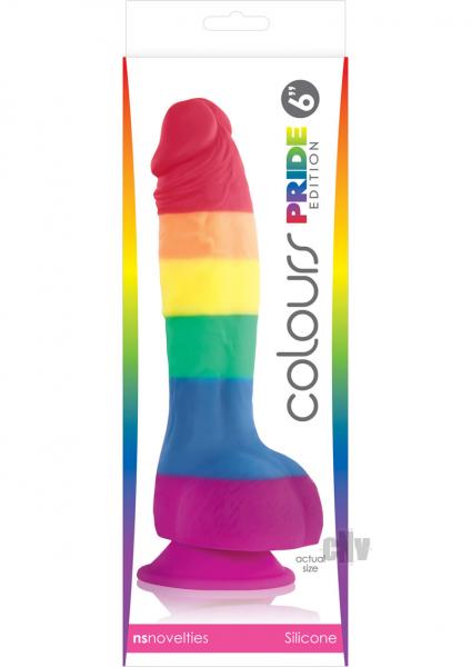 Colours Pride Edition 6 Inches Dildo Rainbow