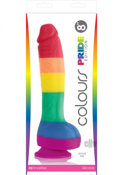 Colours Pride Edition 8 Inches Dildo Rainbow