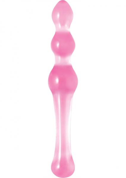 Crystal Premium Glass Kegel Wand Pink 7.5 Inch