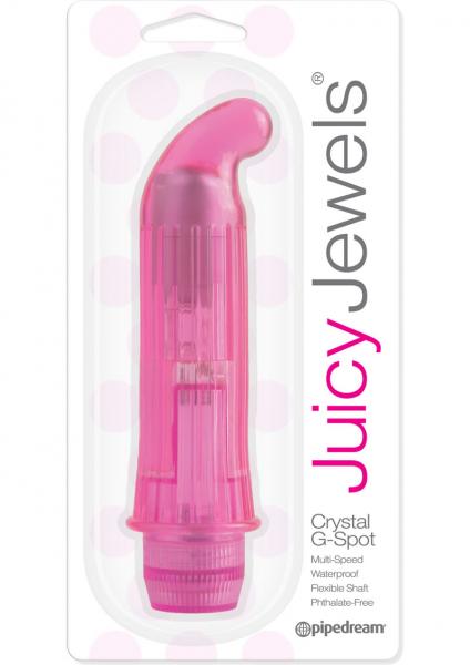Juicy Jewels Crystal G Spot Vibrator Waterproof Pink