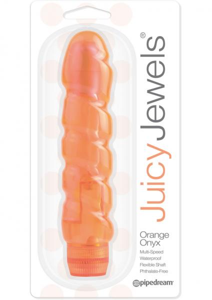 Juicy Jewels Orange Onyx Vibrator Waterproof Orange