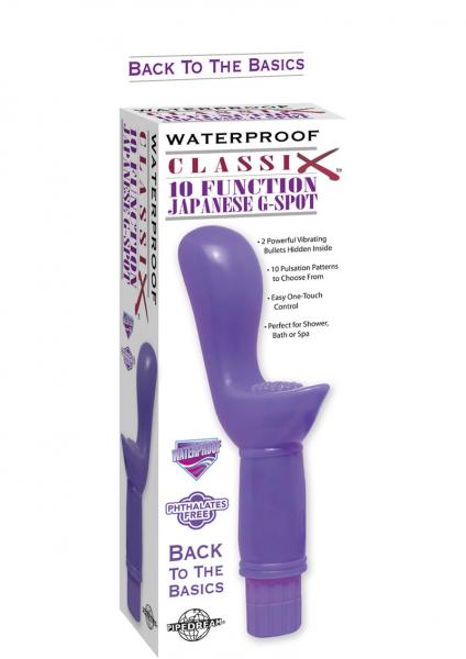 Classix 10 Function Japanese G Spot Vibrator Waterproof Purple