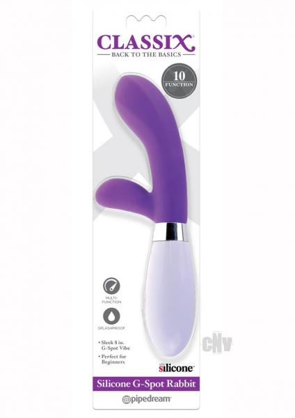 Classix Silicone G Spot Rabbit Style Vibrator Purple
