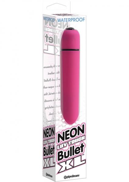 Neon Luv Touch Bullet Xl Waterproof 3.25 Inch Pink