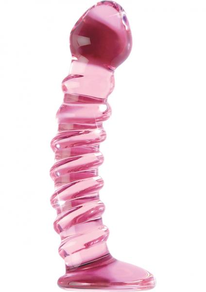 Icicles Hand Blown Glass Massager No 28 Pink