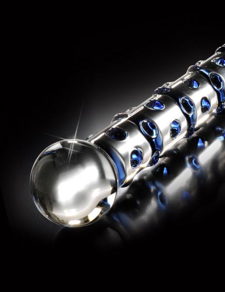 Icicles No 50 Glass Probe Blue/Clear 7 Inches