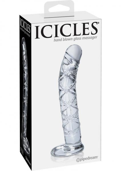 Icicles No 60 G Spot And P Spot Glass Probe Clear 6 Inch