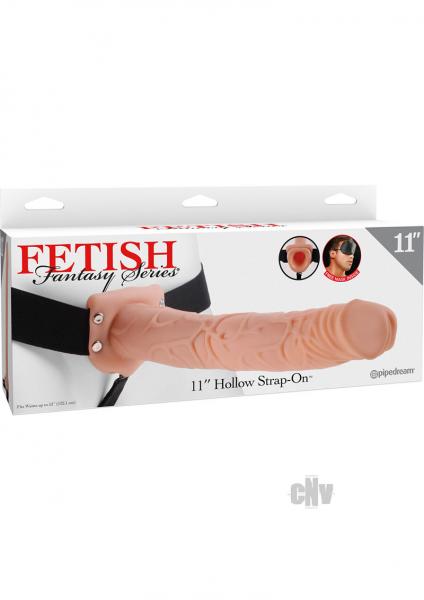 Fetish Fantasy 11 Inches Hollow Strap On Beige