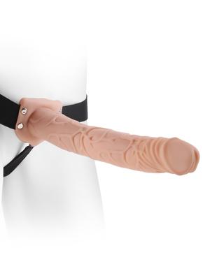 Fetish Fantasy 11 Inches Hollow Strap On Beige