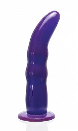 Grooved G Spot Strap On Purple