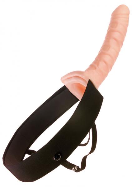 Fetish Fantasy 10 Inches Hollow Strap On Beige