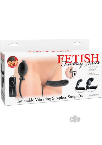 Fetish Fantasy Inflatable Vibe Strapless Strap On Black