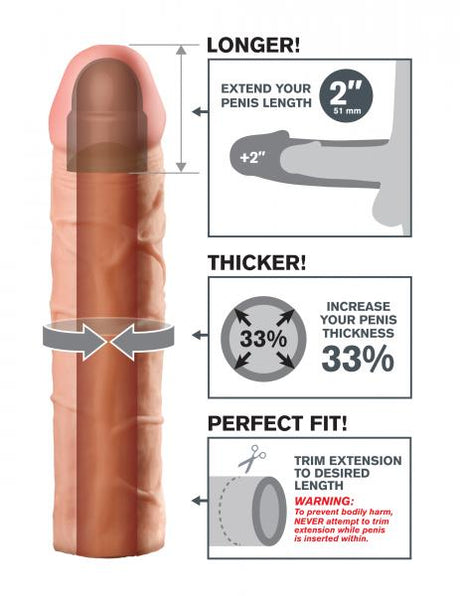 Perfect 2 Inches Extension Beige