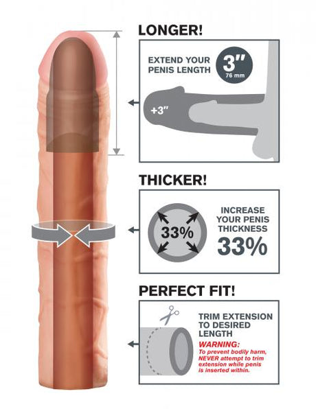 Perfect 3 Inches Extension Beige