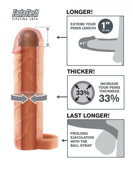 Perfect 1 Inch Extension Ball Strap Beige