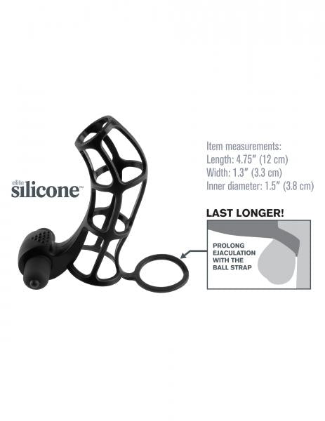 Deluxe Silicone Power Cage Black