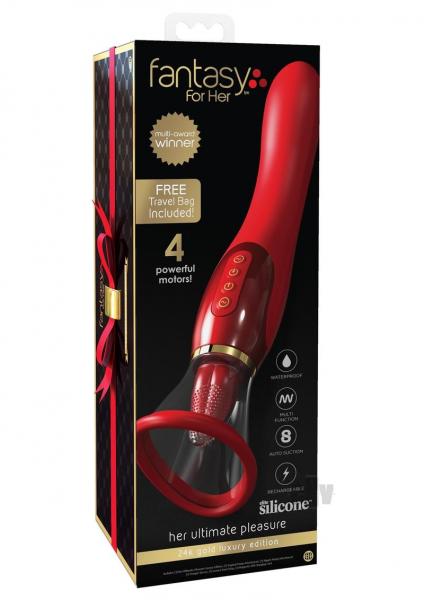 Fantasy For Her Ultimate Pleasure 24 K Gold Red