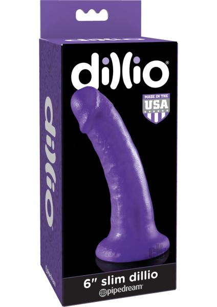 Dillio Purple 6 Inches Slim Dildo