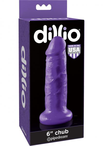 Dillio Purple 6 Inches Insertable Chub Dildo
