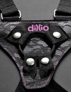 Dillio 6 Inches Strap On Suspender Harness Set Pink
