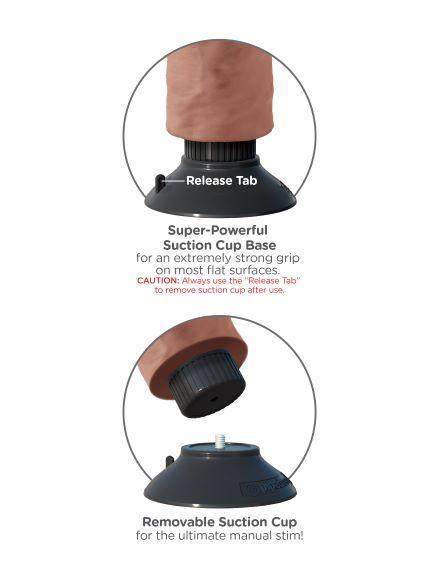 King Cock 10 Inches Vibrating Tan Dildo With Balls