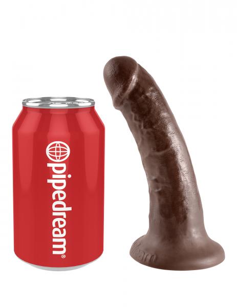King Cock 6 Inches Brown Dildo