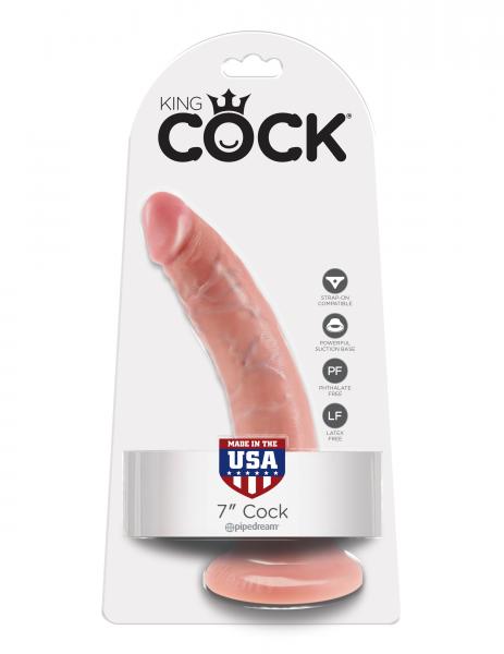 King Cock 7in Cock Beige