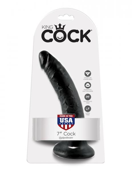 King Cock 7 Inches Dildo Black