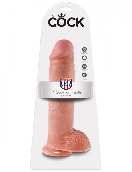 King Cock 11" Cock Beige