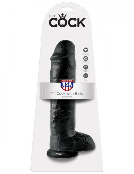 King Cock 11" Cock Black