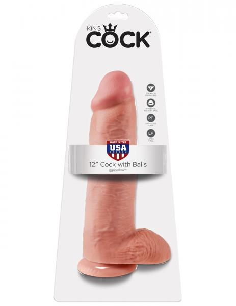 King C*Ck 12 Inch C*Ck Balls Beige