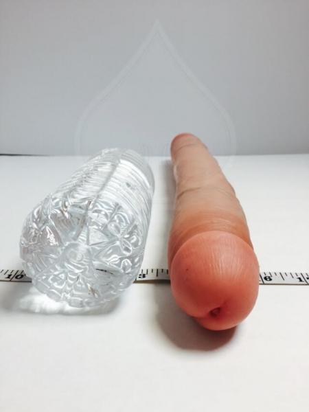 Thick Double Dildo 16 Inch Beige